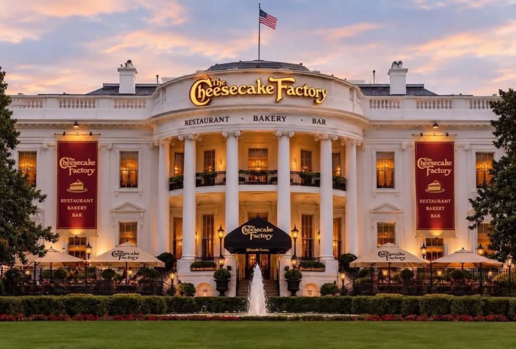 He’s got the White House looking like Saddam Hussein opened a Cheesecake Factory.